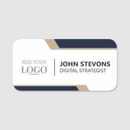 Etiqueta Para Nombres Logotipo de evento corporativo moderno de personal