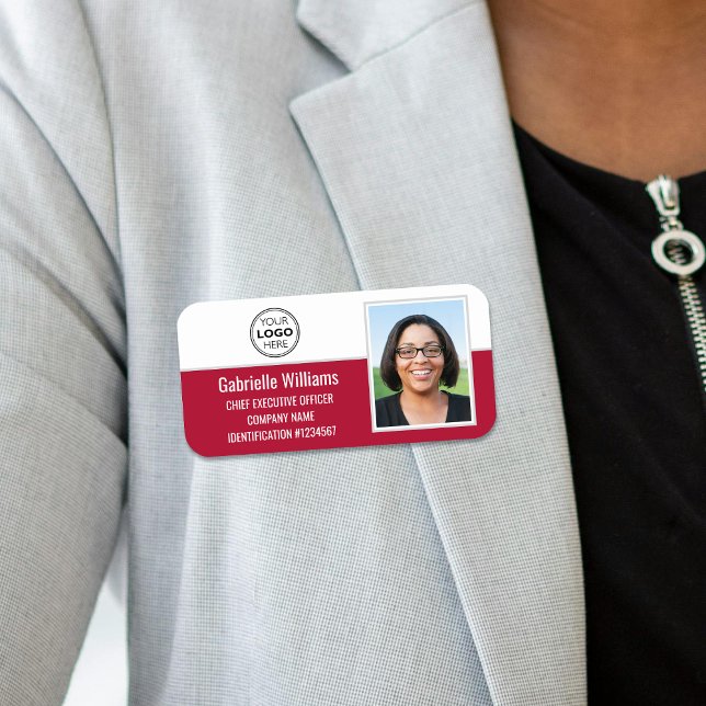 Etiqueta Para Nombres Logotipo de la empresa de foto de empleado persona (Subido por el creador)