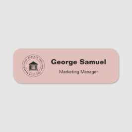 Etiqueta Para Nombres Logotipo de negocio simple | Nombre | Cargo