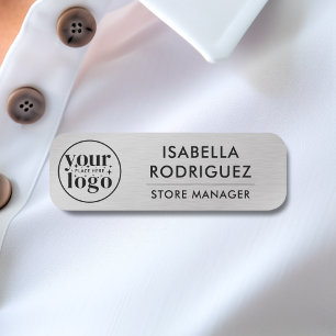Etiqueta Para Nombres Logotipo de personalizado Empleado Magnético Pin F