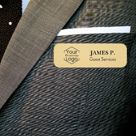 Etiqueta Para Nombres Logotipo del Personalizado de oro del alfiler de s