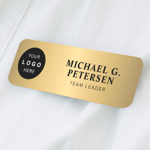Etiqueta Para Nombres logotipo del personalizado nombre del empleado tít