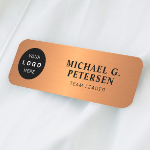 Etiqueta Para Nombres logotipo del personalizado nombre del empleado tít
