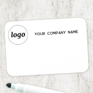 Etiqueta Para Nombres Logotipo Empleado Personal Magnético o Secador de 