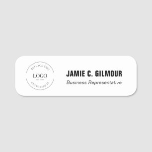 Etiqueta Para Nombres Logotipo empresarial personalizado Magnetismo de l