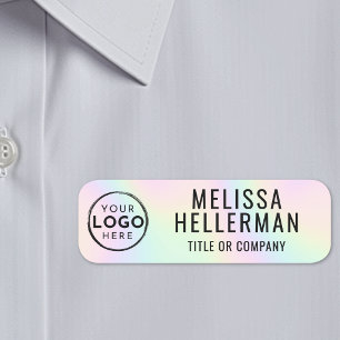 Etiqueta Para Nombres Logotipo holográfico falso personalizado para empr