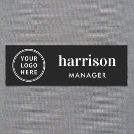 Etiqueta Para Nombres Logotipo moderno de empresa negro