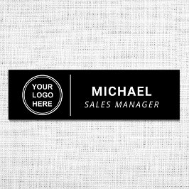 Etiqueta Para Nombres Logotipo moderno de empresa negro