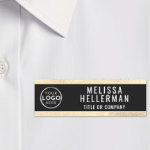 Logotipo moderno de negocio de oro negro