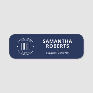 Etiqueta Para Nombres Logotipo moderno simple pin de seguridad magnético