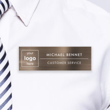 Logotipo personalizado Bronce Marrón Profesional E