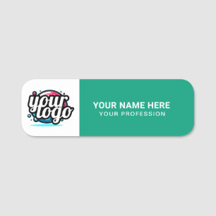 Etiqueta Para Nombres Logotipo personalizado de empleado con imán o alfi