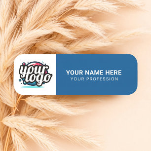 Etiqueta Para Nombres Logotipo personalizado de empleado con imán o pin