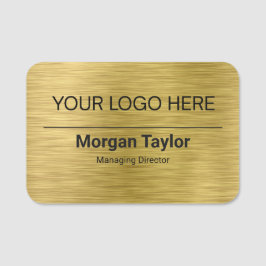 Etiqueta Para Nombres Logotipo personalizado de empleado de seguridad ma