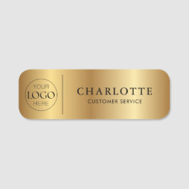 Etiqueta Para Nombres Logotipo personalizado de impresión en oro para pe