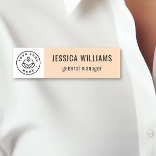 Etiqueta Para Nombres Logotipo personalizado de la empresa Empleado Melo