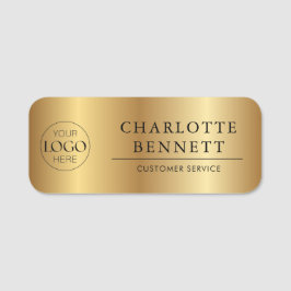 Etiqueta Para Nombres Logotipo personalizado de oro metálico para person