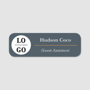 Etiqueta Para Nombres Logotipo Personalizado Empleado de Hospitalidad Ma
