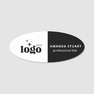 Etiqueta Para Nombres Logotipo personalizado empleado magnético o pin de