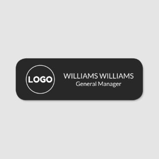Etiqueta Para Nombres Logotipo personalizado empleado magnético o pin de