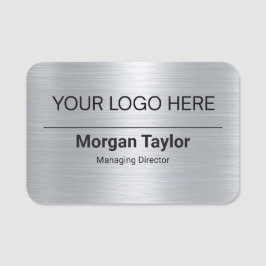 Etiqueta Para Nombres Logotipo personalizado empleado magnético segurida