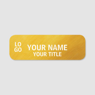 Etiqueta Para Nombres Logotipo personalizado empleado pasador de segurid