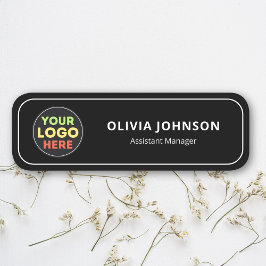 Etiqueta Para Nombres Logotipo Personalizado Empresa Magnético Empleado 