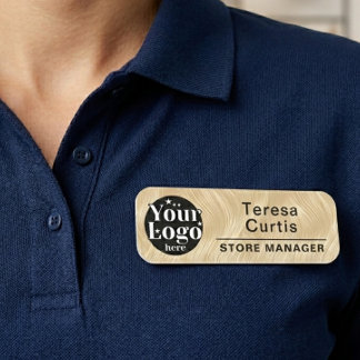 Etiqueta Para Nombres Logotipo personalizado Magnético / Empleado de seg