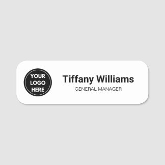 Etiqueta Para Nombres Logotipo personalizado profesional blanco simple