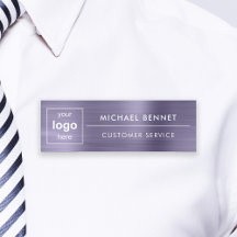 Logotipo personalizado púrpura profesional empresa