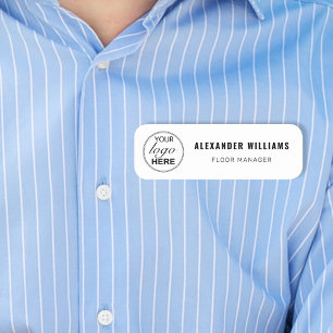 Etiqueta Para Nombres Logotipo personalizado y empleado
