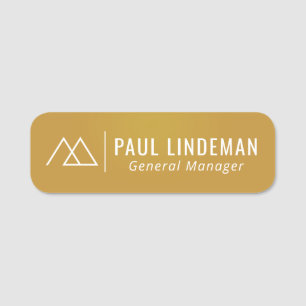 Etiqueta Para Nombres Logotipo profesional de Personalizado Empleado Mag