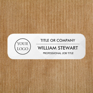 Etiqueta Para Nombres Logotipo profesional del Personalizado Empleado
