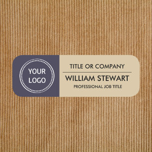 Etiqueta Para Nombres Logotipo profesional del Personalizado Empleado