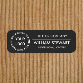 Etiqueta Para Nombres Logotipo profesional del Personalizado Empleado