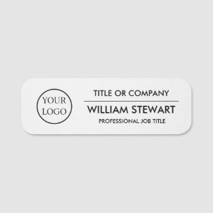 Etiqueta Para Nombres Logotipo profesional del Personalizado Empleado