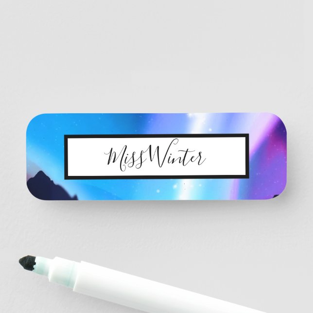 Etiqueta Para Nombres Luces boreales (In situ)