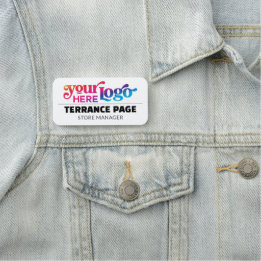 Etiqueta Para Nombres Magnetic Company Business Logo Employee Name Tags