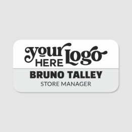 Etiqueta Para Nombres Magnetic Company Business Logo Employee Name Tags