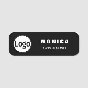 Etiqueta Para Nombres Magnetic Company Logo Nombre del empleado y cargo