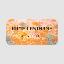 Etiqueta Para Nombres Magnético Empleado de la empresa Estética Elegante