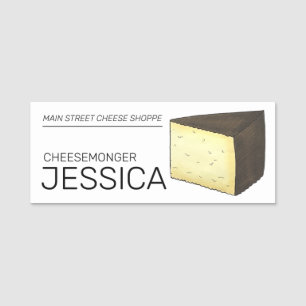 Etiqueta Para Nombres Manchego Tienda de Queso Español Cheesemonger Wedg