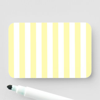 Etiqueta Para Nombres Manta a rayas moderna de color amarillo pálido y b