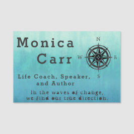 Etiqueta Para Nombres Mar de Ombre Azul verde azulado