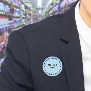 Etiqueta Para Nombres Marca comercial Luz Forma de redondeo azul