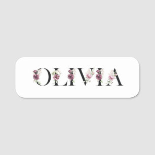 Etiqueta Para Nombres Me llamo Olivia. Me llamo Olivia.