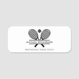 Etiqueta Para Nombres Miembros del Club Deportivo de Tenis de Césped Pro
