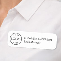 Minimalist Black and White Business Logo Employee