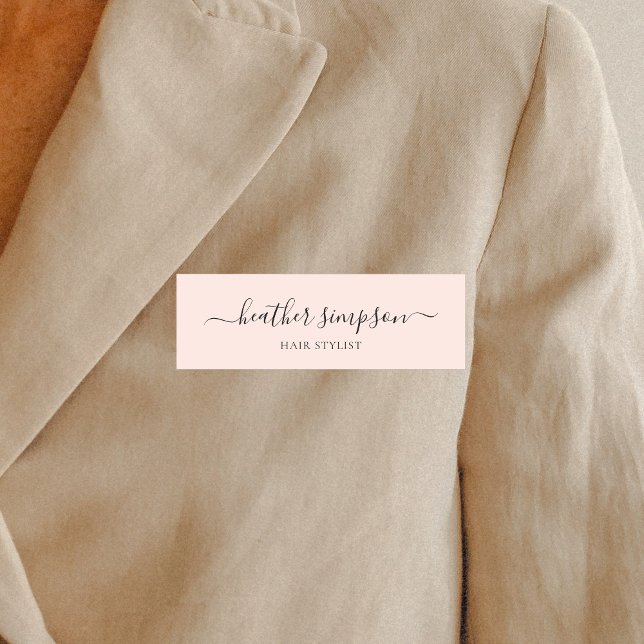 Etiqueta Para Nombres Minimalista caligrafía de escritura moderna (Subido por el creador)