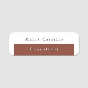 Etiqueta Para Nombres Minimalista Creativo Útil Durable Simple